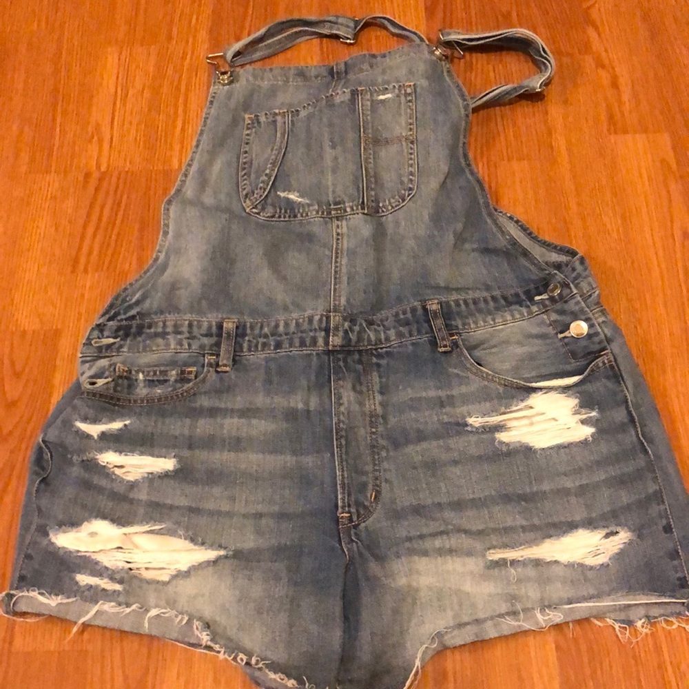 american eagle overall shorts